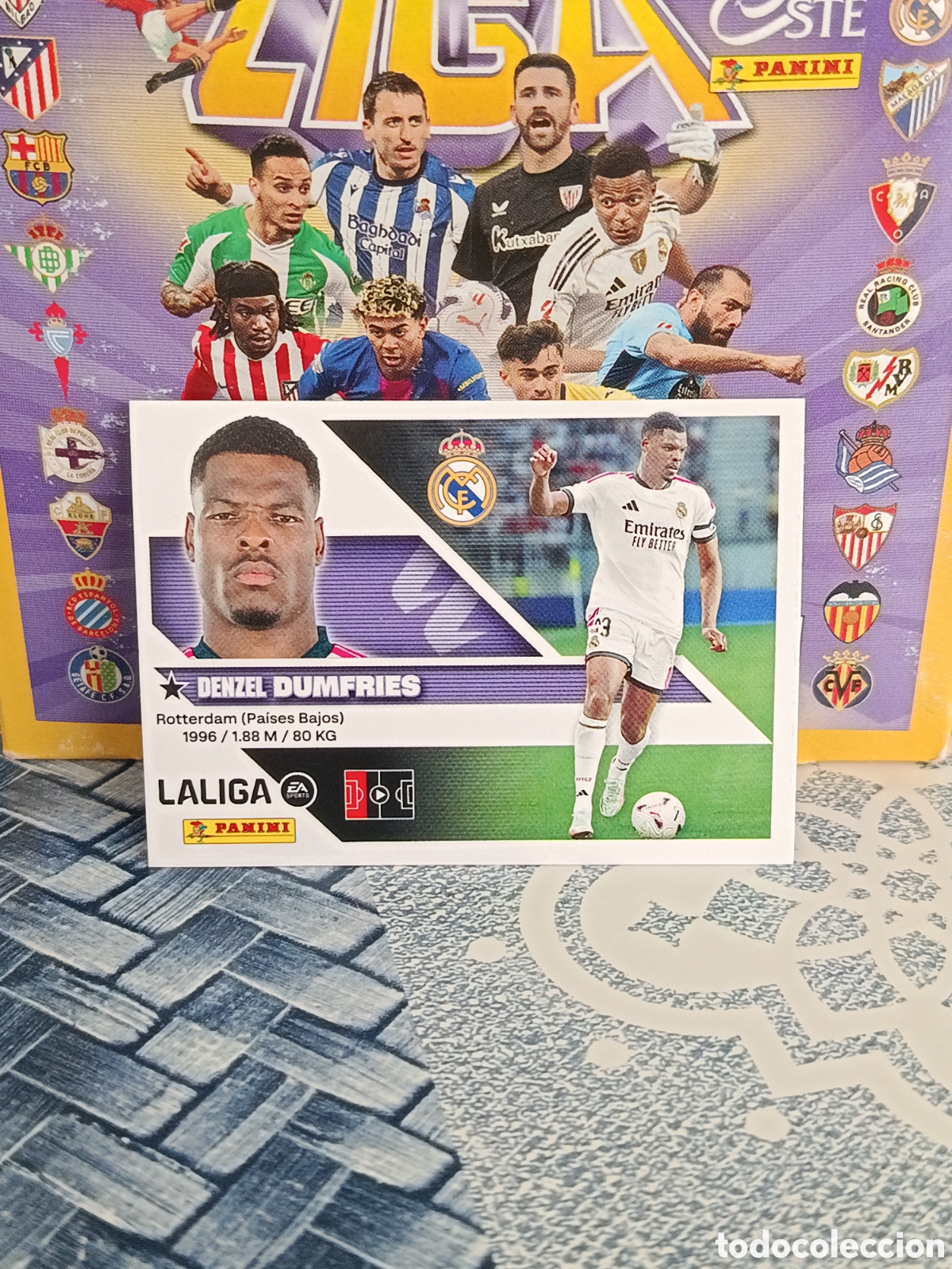 Coleccionismo cromos antiguos: DUMFRIES REAL MADRID ULTIMOS FICHAJES N&ordm; 3 LIGA ESTE 26 27 2026 2027 PANINI
