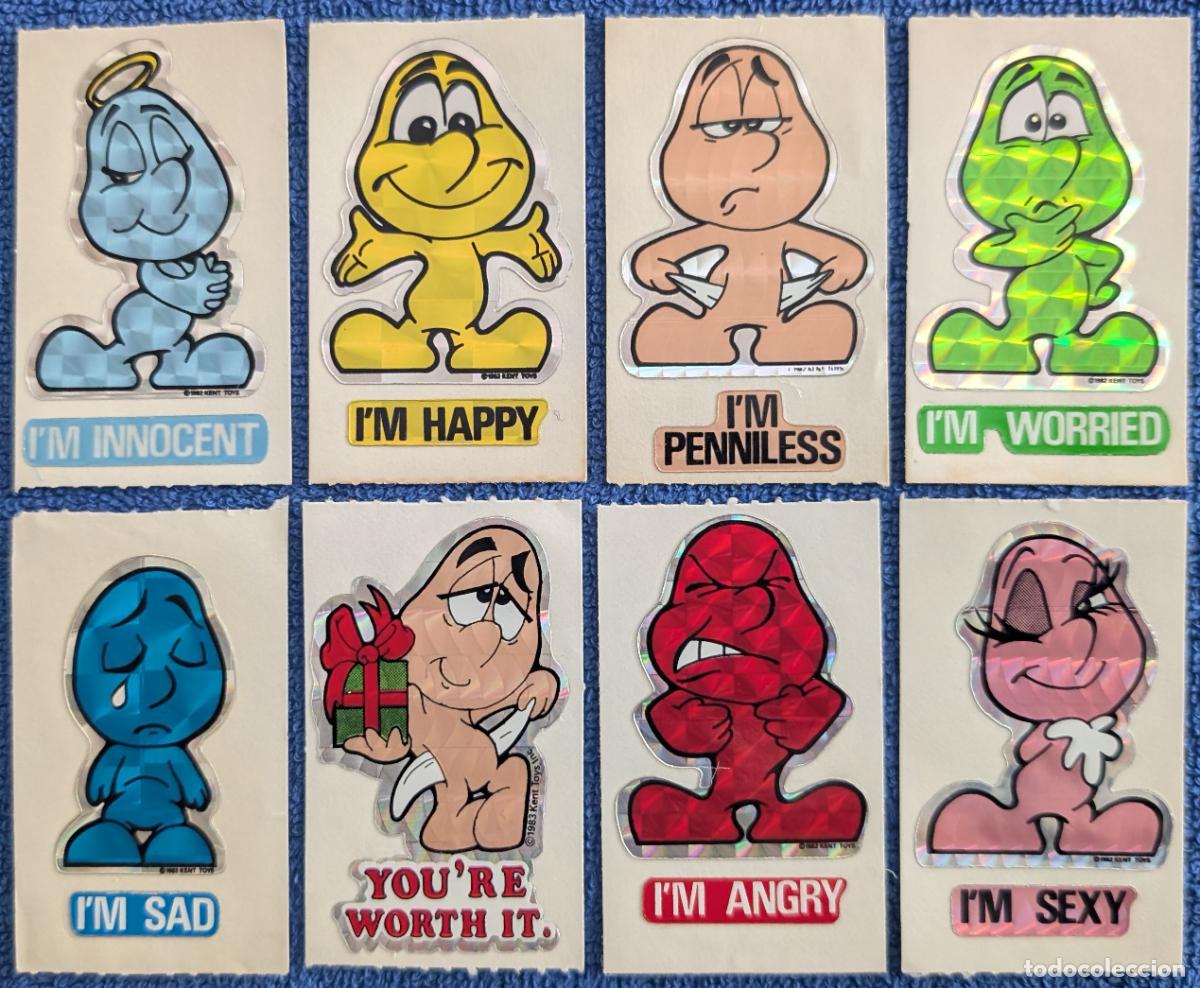 Coleccionismo cromos antiguos: Lote de 8 cromos de Moodies - Kent Toys (1980's)