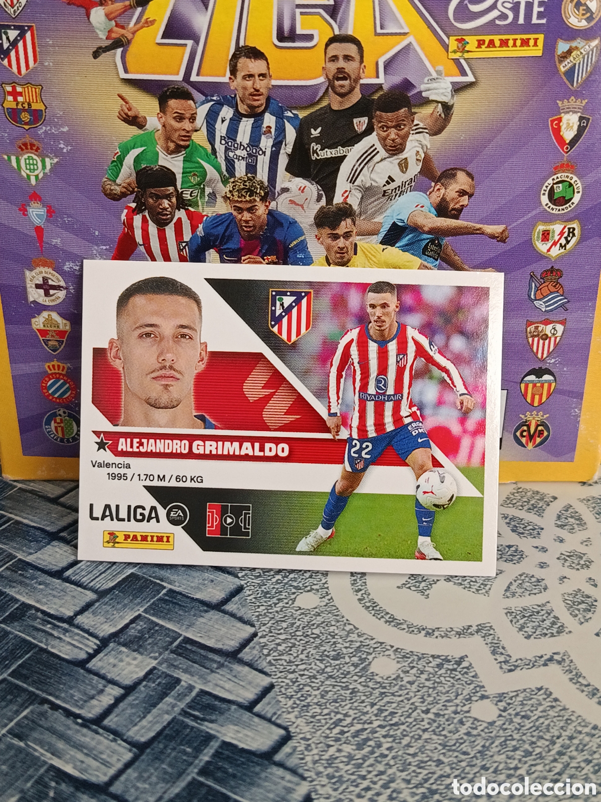 Coleccionismo cromos antiguos: GRIMALDO ATLETICO DE MADRID COLOCA N&ordm; 10 BIS LIGA ESTE 26 27 2026 2027 PANINI