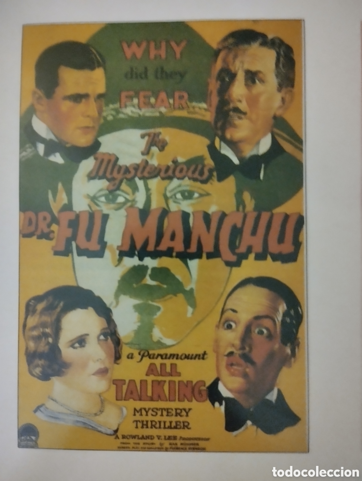Colecionismo Cromos antigos: Minificha N1214 El Misterioso Dr. Fu Manchu - V.O.