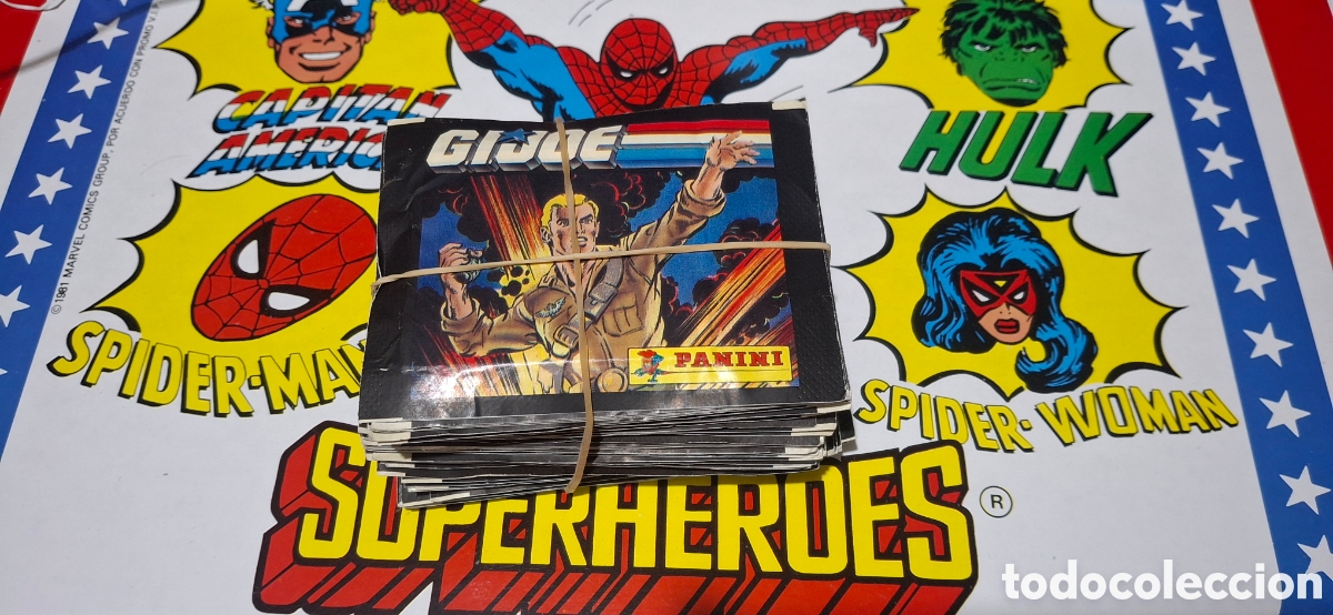 Collectionnisme Cartes &agrave; collectionner anciennes: Lote 33 sobres de cromos Gi Joe