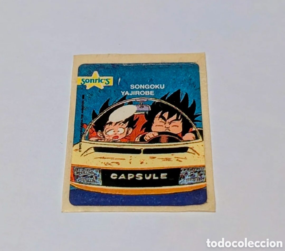 Coleccionismo cromos antiguos: Dragon Ball cromo chicle pegatina Sonric's. Bola de Dragon. Dragon Ball. Sonrics. Son Goku, Yajirobe