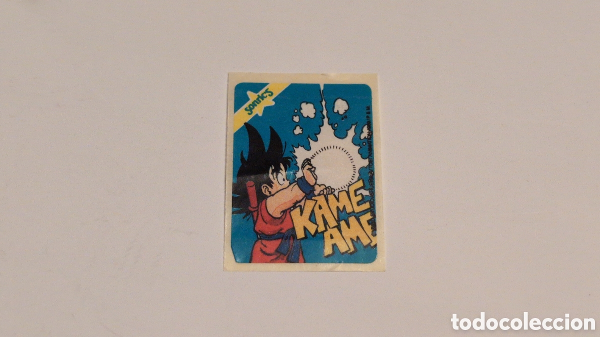 Coleccionismo cromos antiguos: Cromo chicle sin pegar Sonric's Dragon Ball Z. Bola de Dragon. Goku Kame Ame