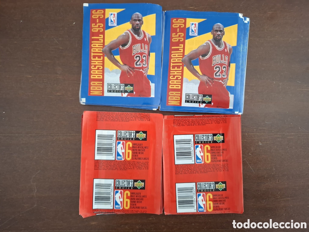 Collectionnisme Cartes &agrave; collectionner anciennes: Lote 30 sobres sin abrir Nba basketball 95-96 upper deck Jordan