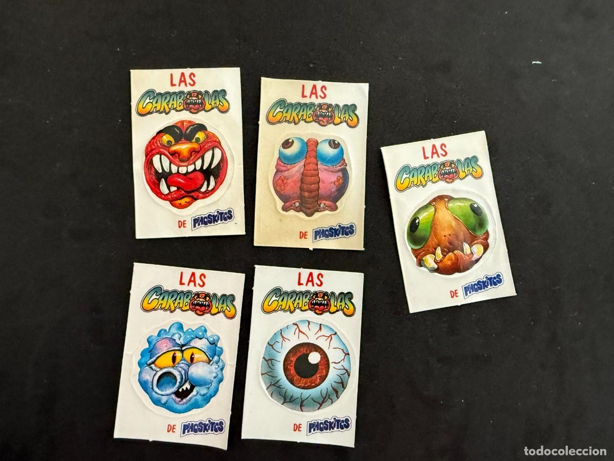 Coleccionismo cromos antiguos: 5 cromos Las Carabolas de Phoskitos Cara bolas - Foto 1