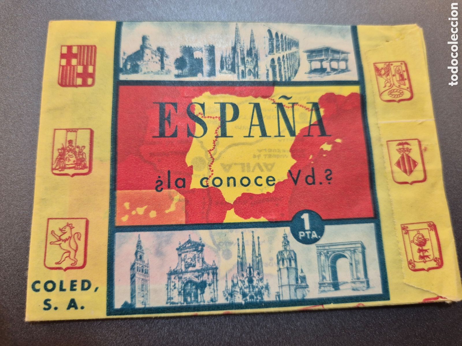 Coleccionismo cromos antiguos: SOBRE SIN ABRIR ESPA&Ntilde;A &iquest;LA CONOCE VD?