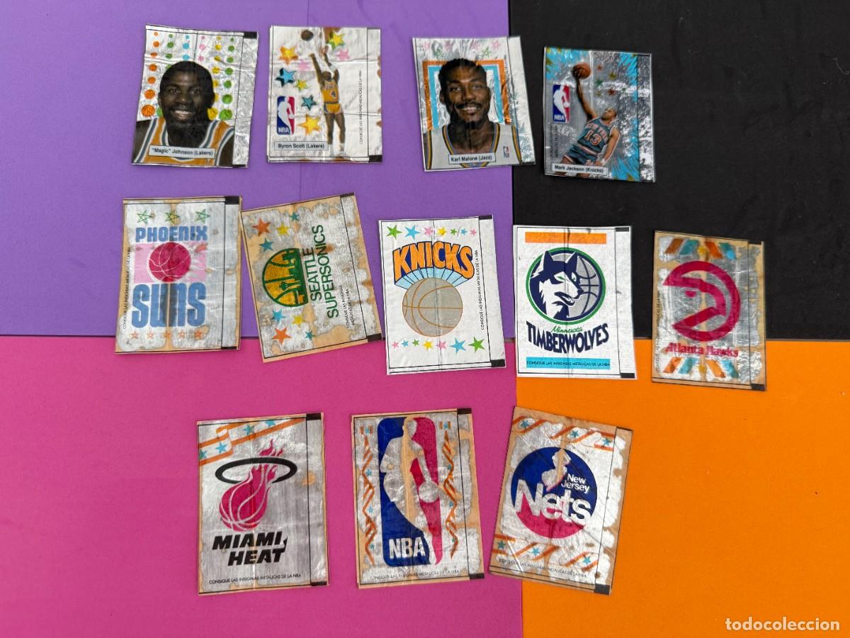 Coleccionismo cromos antiguos: 12 cromos chicle NBA Dunkin General de Confiter&iacute;a