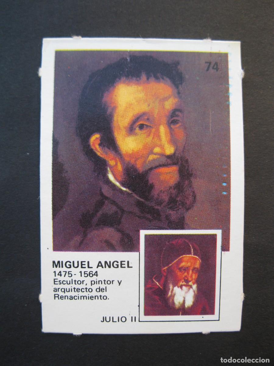 Collectionnisme Cartes &agrave; collectionner anciennes: PAREJAS FAMOSAS - CROMO N&ordm; 74 - MIGUEL &Aacute;NGEL - ORTIZ - NUNCA PEGADO.