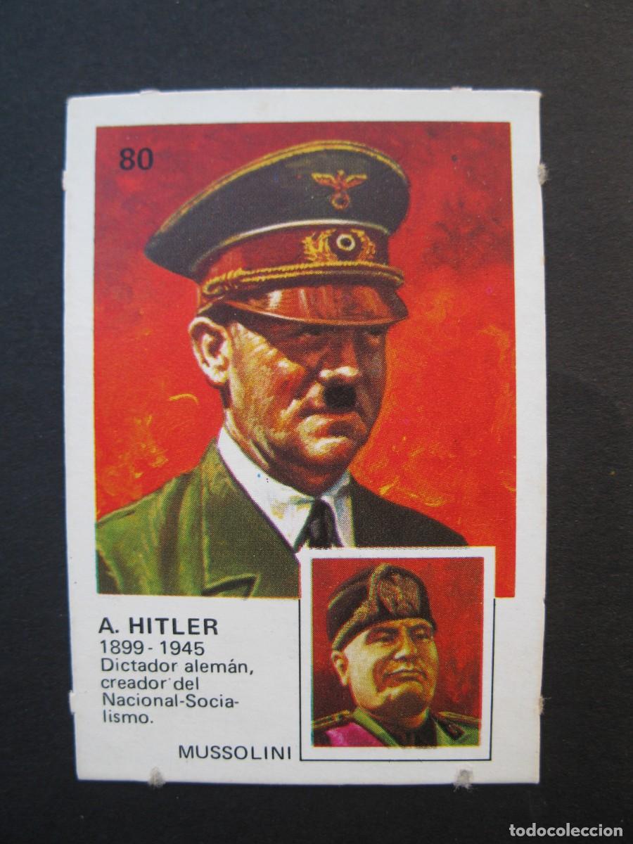 Collectable Antique Stickers: PAREJAS FAMOSAS - CROMO N&ordm; 80 - A. HITLER - ORTIZ - NUNCA PEGADO.