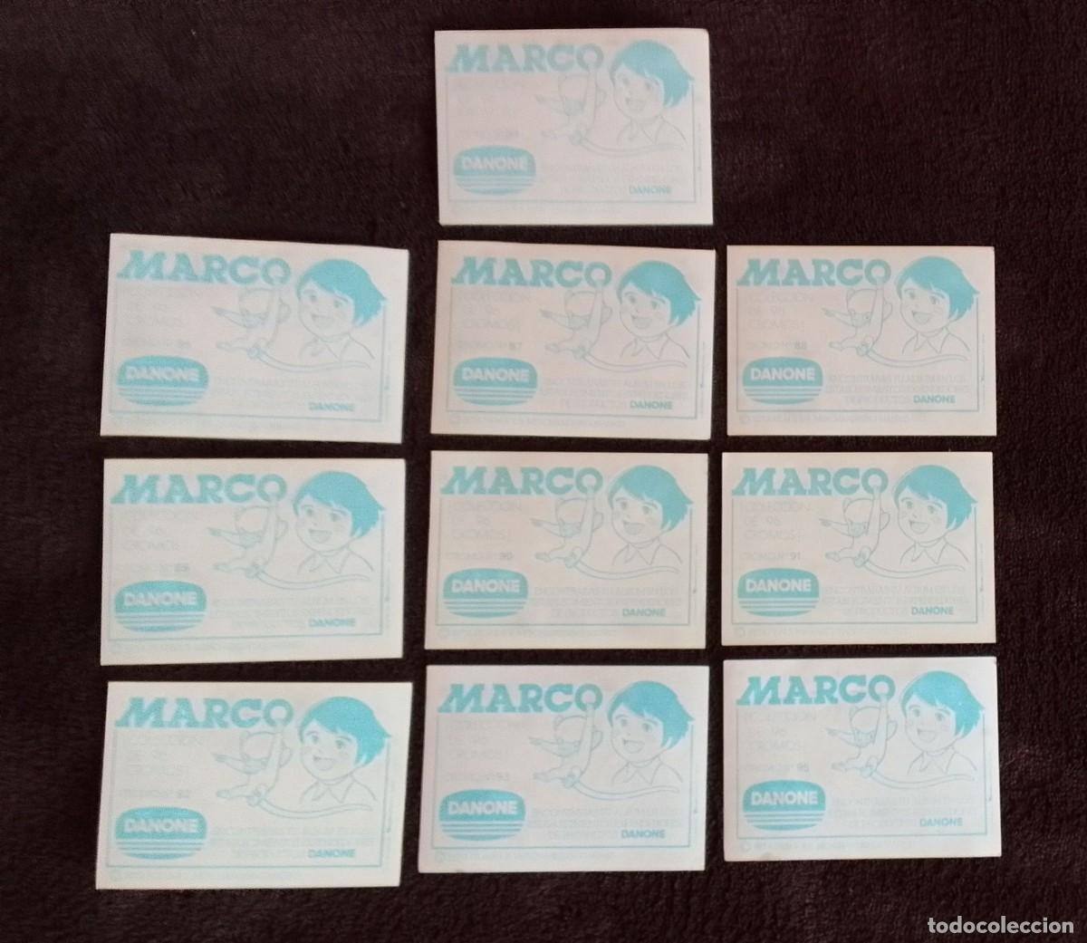Coleccionismo cromos antiguos: LOTE 10 CROMOS MARCO. DANONE. - Foto 4