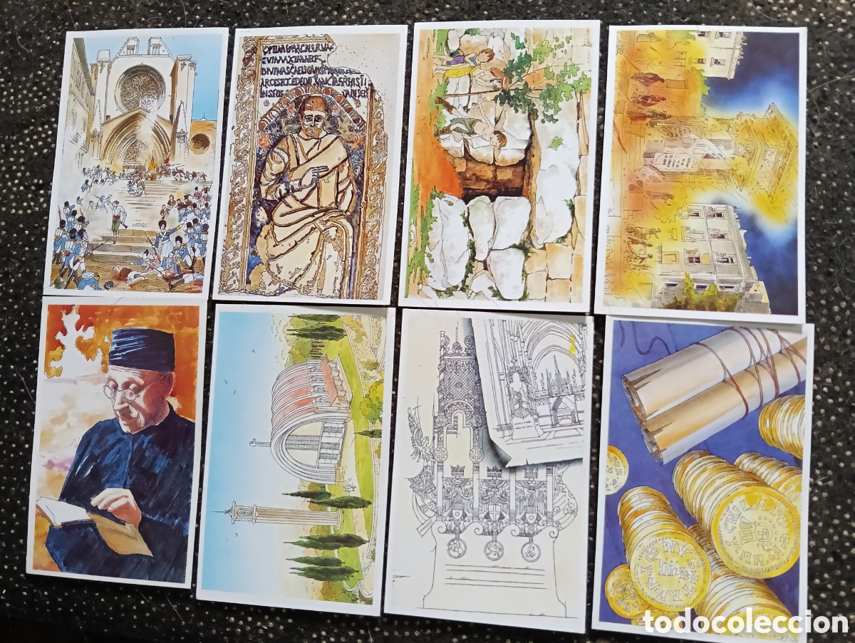 Coleccionismo cromos antiguos: 8 cromos del album FEM TARRAGONA, sin pegar y sin repetir