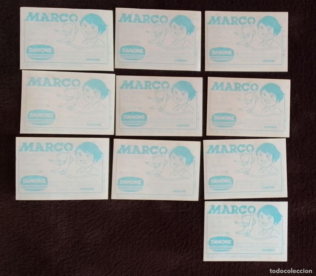Coleccionismo cromos antiguos: LOTE 10 CROMOS MARCO. DANONE. - Foto 3
