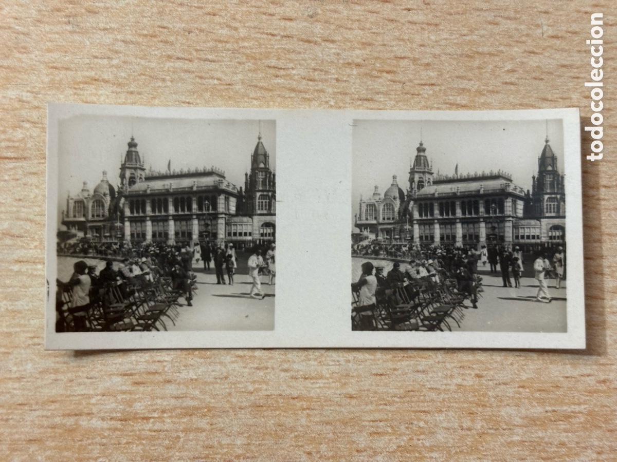 Sammeln alte Sammelbilder: # 60 Ostende B&eacute;lgica Cromo Estereosc&oacute;pico Galletas y Chocolates Solsona y Rius 1933
