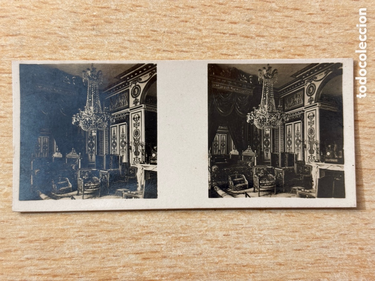 Sammeln alte Sammelbilder: # 113 Fontainebleau Francia Cromo Estereosc&oacute;pico Galletas y Chocolates Solsona y Rius 1933