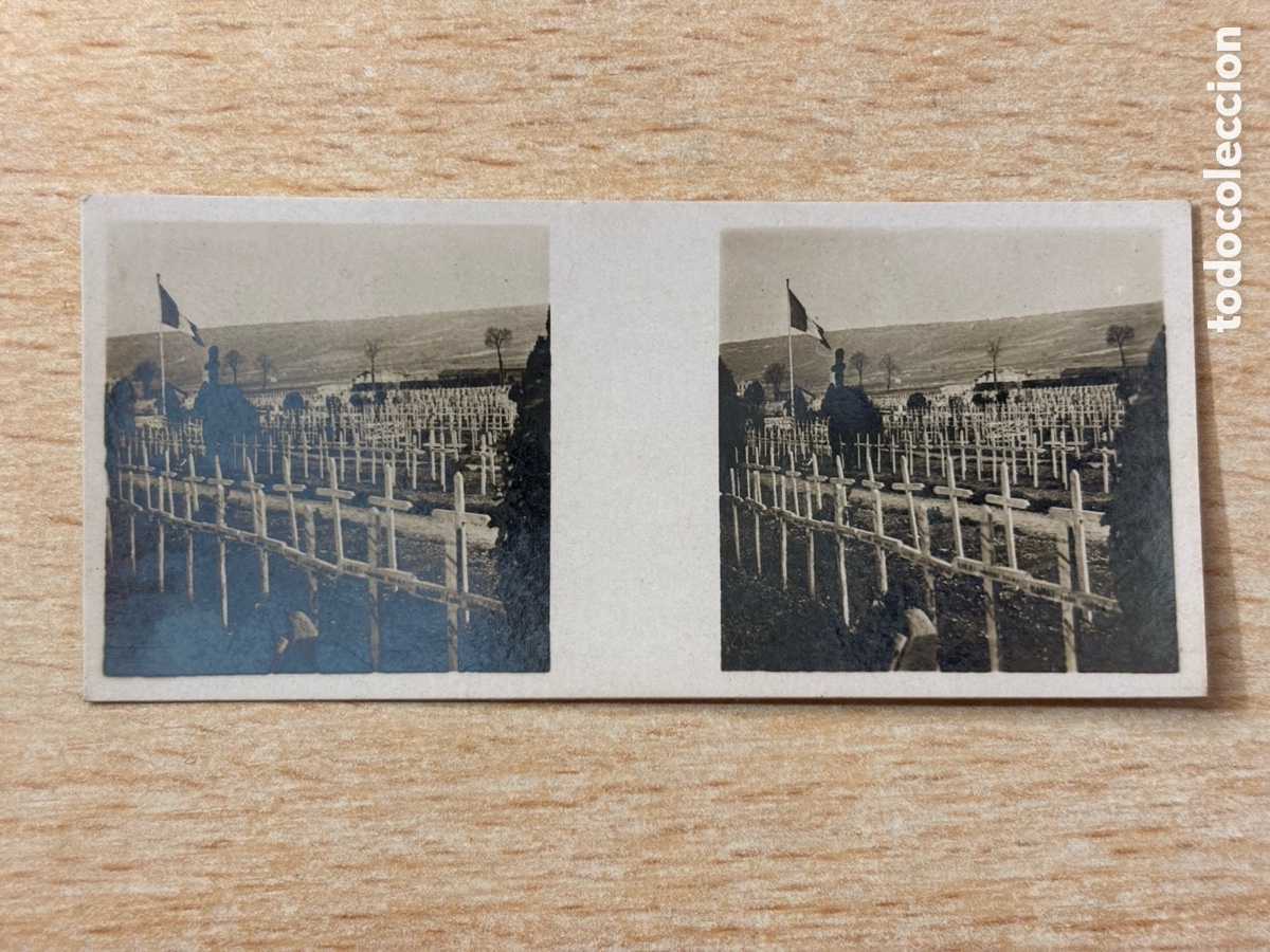 Sammeln alte Sammelbilder: # 117 Verdun Francia Cromo Estereosc&oacute;pico Galletas y Chocolates Solsona y Rius 1933