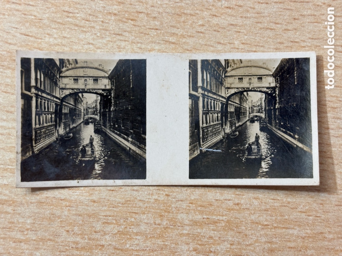 Sammeln alte Sammelbilder: # 167 Venecia Italia Cromo Estereosc&oacute;pico Galletas y Chocolates Solsona y Rius 1933