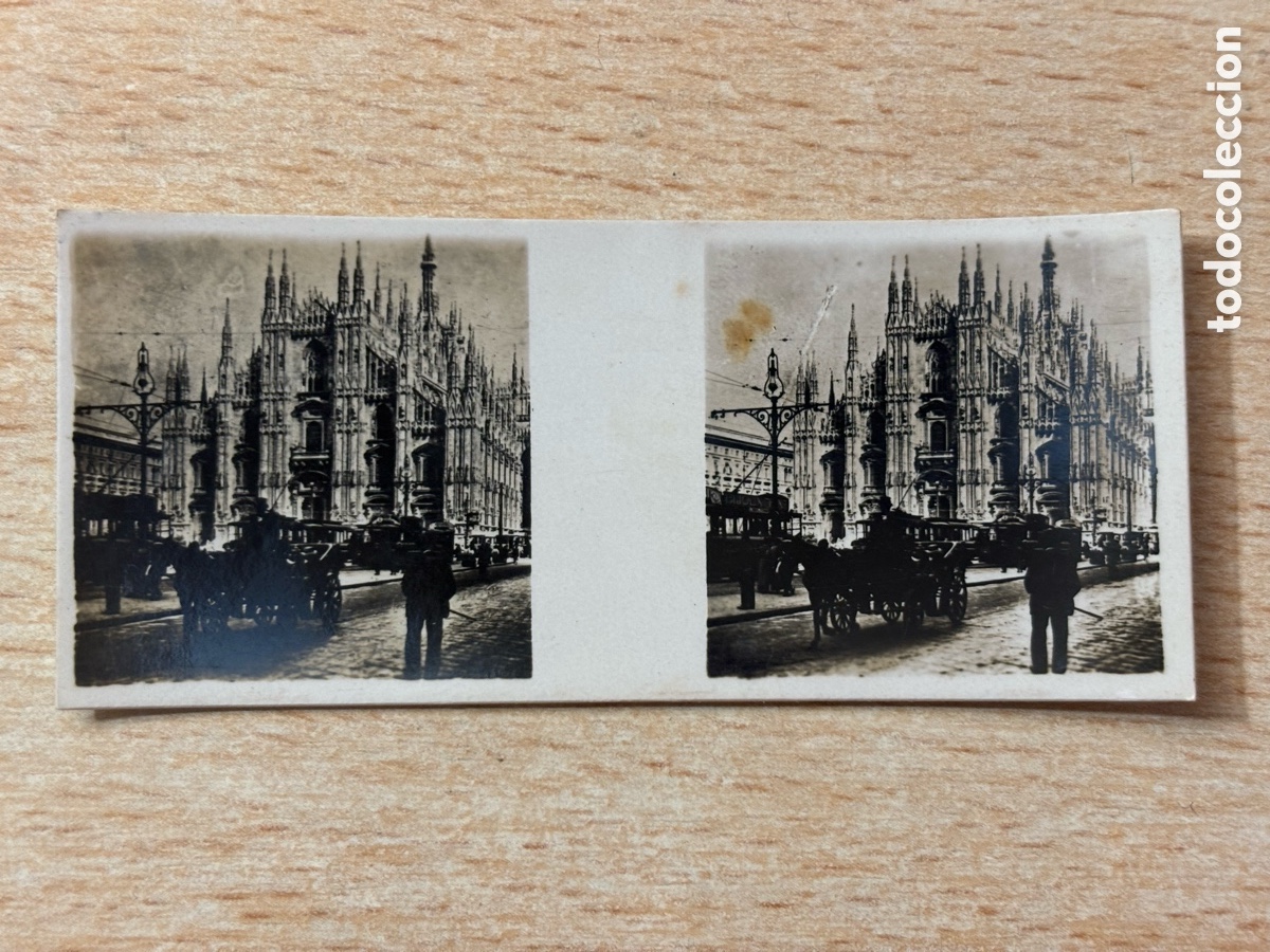 Sammeln alte Sammelbilder: # 164 Milan Italia Cromo Estereosc&oacute;pico Galletas y Chocolates Solsona y Rius 1933