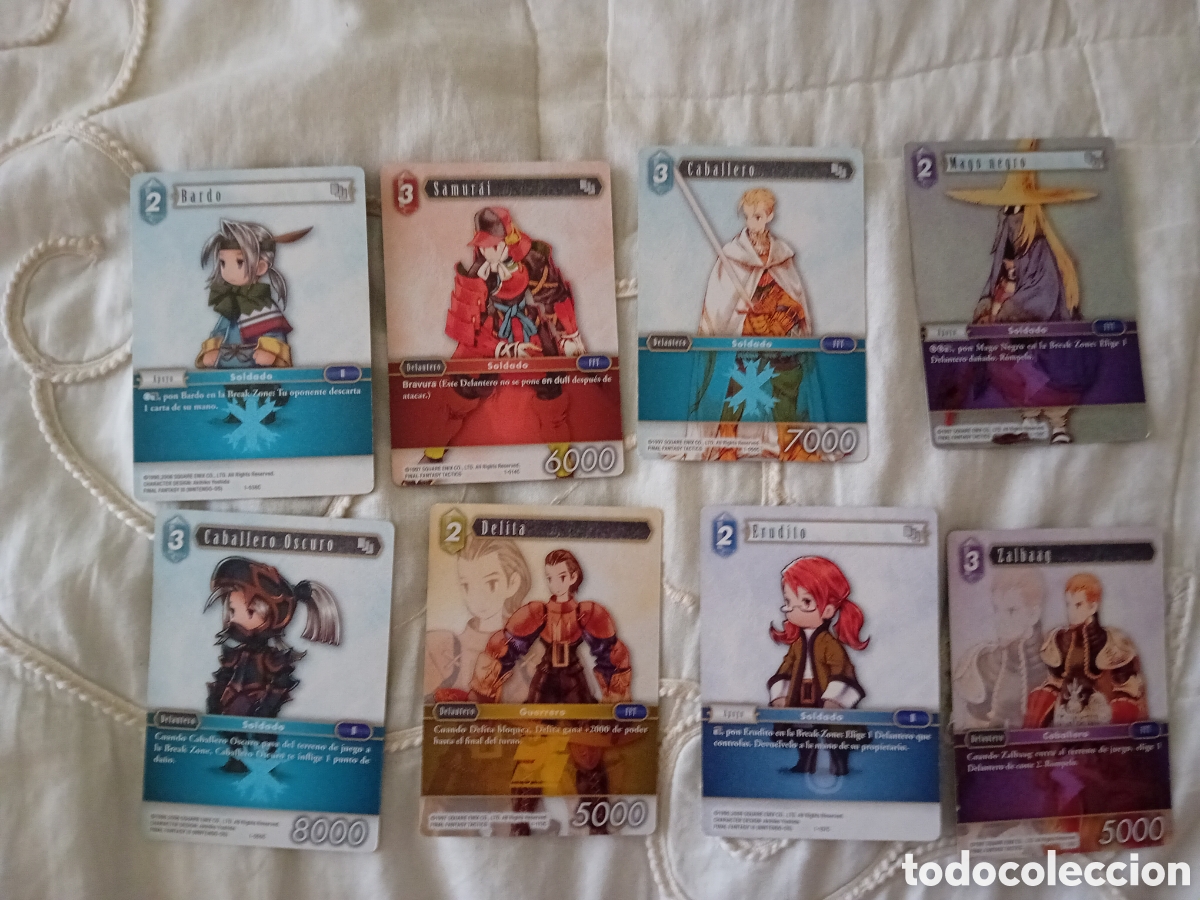 Collectable Antique Stickers: Lote Masivo 105 Cartas FINAL FANTASY TCG - Square Enix (Varios Bloques / Opus)