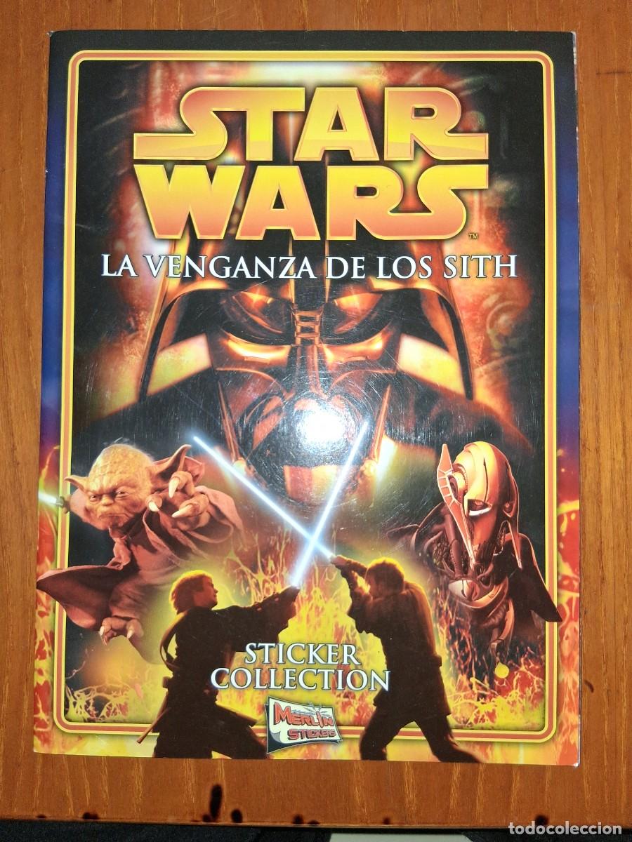 Collectable Antique Stickers: STAR WARS, LA VENGANZA DE LOS SITH &Aacute;LBUM NUEVO PLANCHA Y VAC&Iacute;O DE MERLIN STICKERS