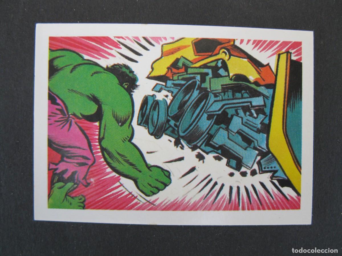 Collectable Antique Stickers: EL INCRE&Iacute;BLE HULK - LA MASA - CROMO N&ordm; 166 - EDITORIAL FHER - NUNCA PEGADO.
