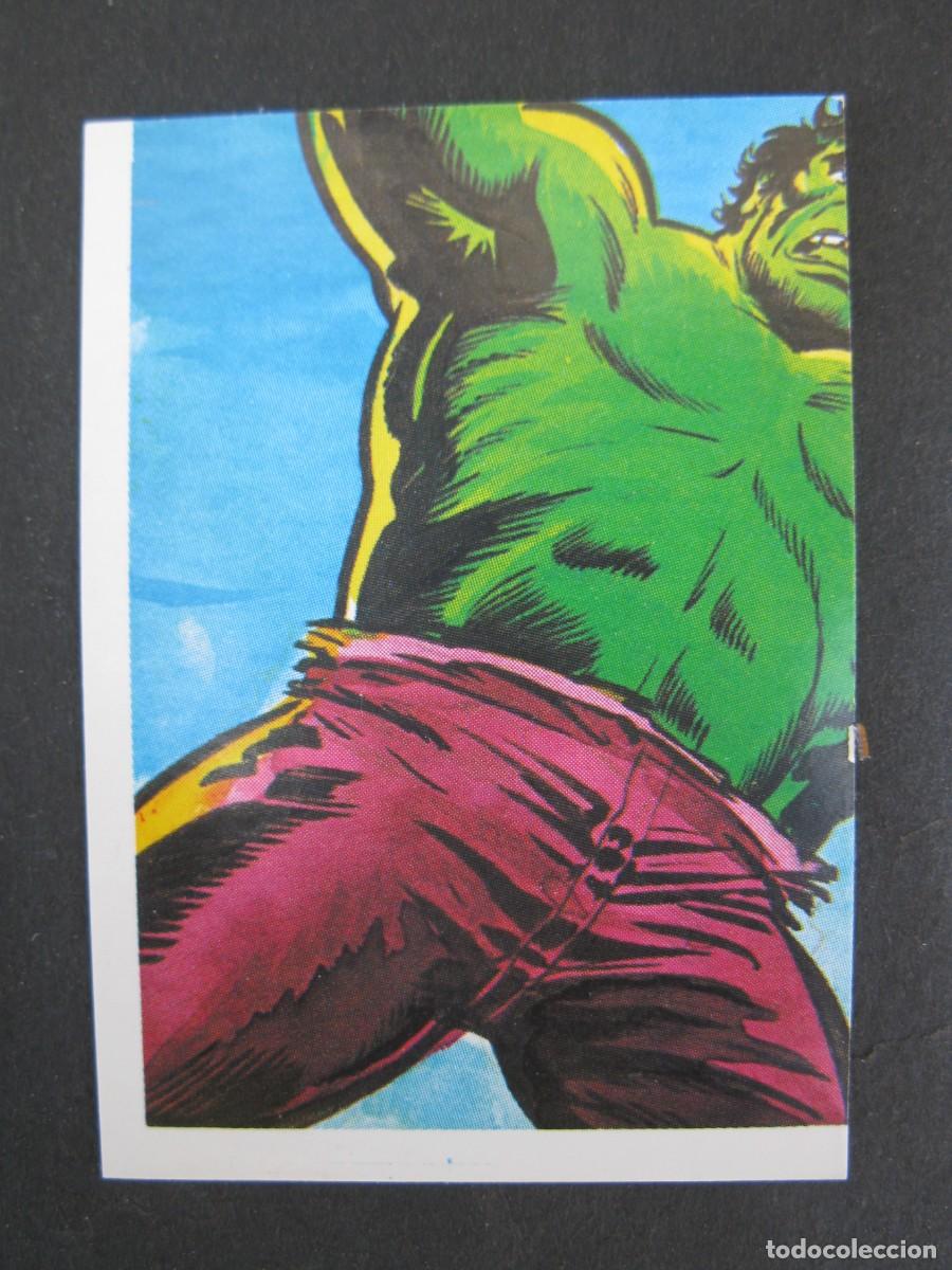 Collectable Antique Stickers: EL INCRE&Iacute;BLE HULK - LA MASA - CROMO N&ordm; 163 - EDITORIAL FHER - NUNCA PEGADO.