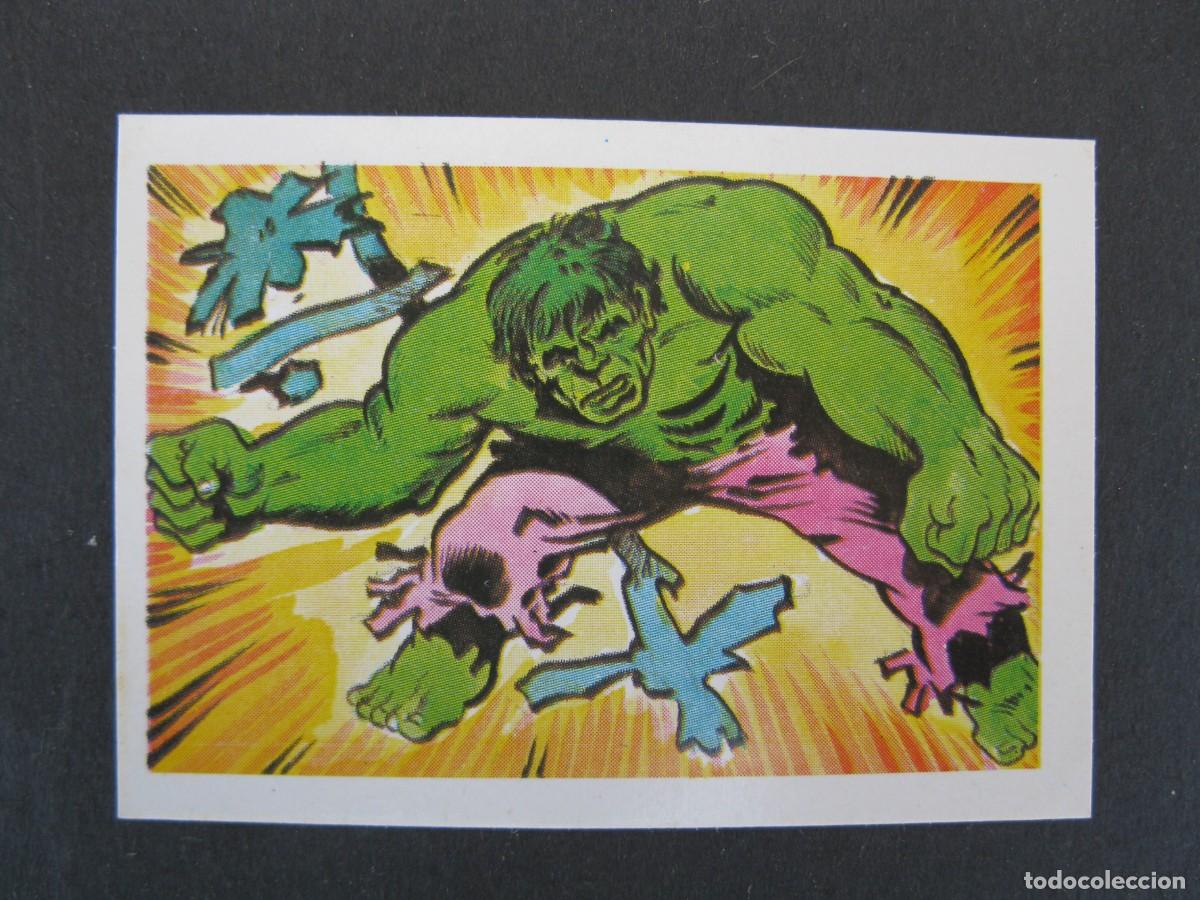 Collectable Antique Stickers: EL INCRE&Iacute;BLE HULK - LA MASA - CROMO N&ordm; 157 - EDITORIAL FHER - NUNCA PEGADO.