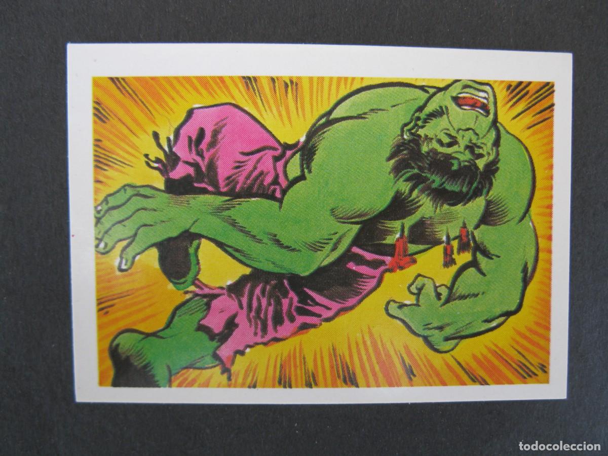 Colecionismo Cromos antigos: EL INCRE&Iacute;BLE HULK - LA MASA - CROMO N&ordm; 49 - EDITORIAL FHER - NUNCA PEGADO.