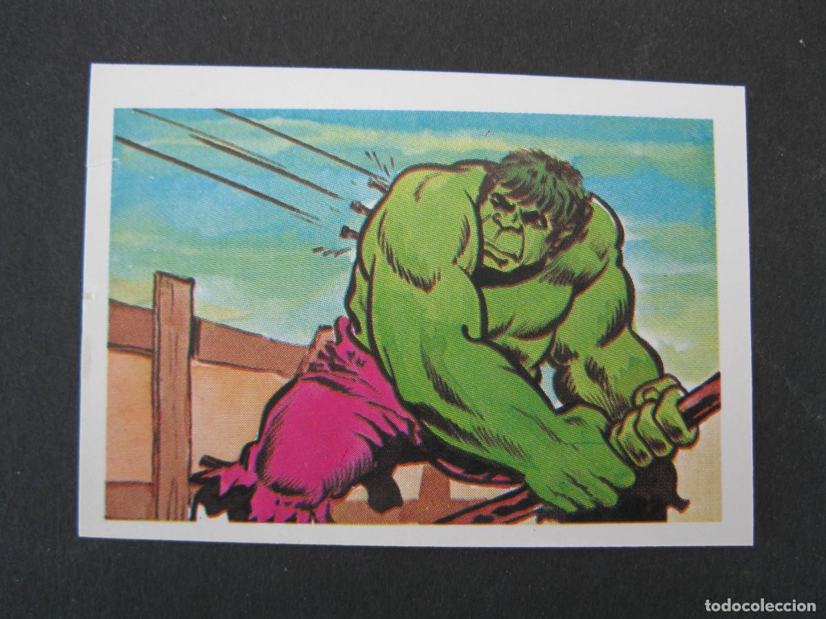 Colecionismo Cromos antigos: EL INCRE&Iacute;BLE HULK - LA MASA - CROMO N&ordm; 48 - EDITORIAL FHER - NUNCA PEGADO.