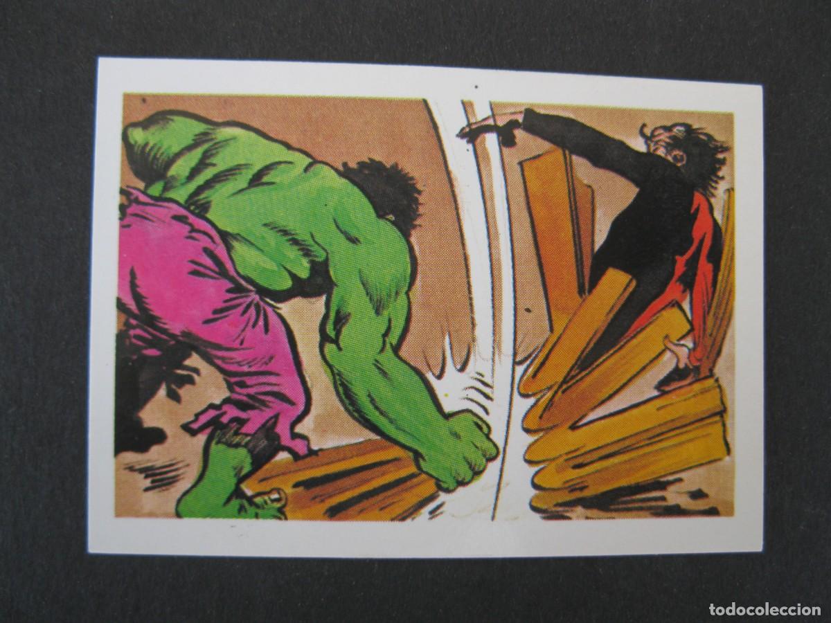 Colecionismo Cromos antigos: EL INCRE&Iacute;BLE HULK - LA MASA - CROMO N&ordm; 46 - EDITORIAL FHER - NUNCA PEGADO.