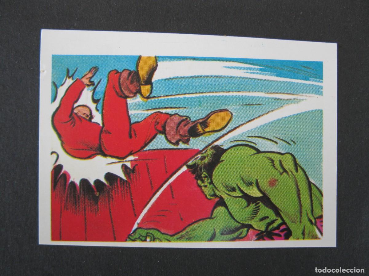 Colecionismo Cromos antigos: EL INCRE&Iacute;BLE HULK - LA MASA - CROMO N&ordm; 45 - EDITORIAL FHER - NUNCA PEGADO.