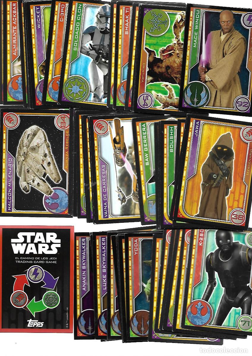 Sammeln alte Sammelbilder: COLECCION DE 67 FICHAS STAR WARS