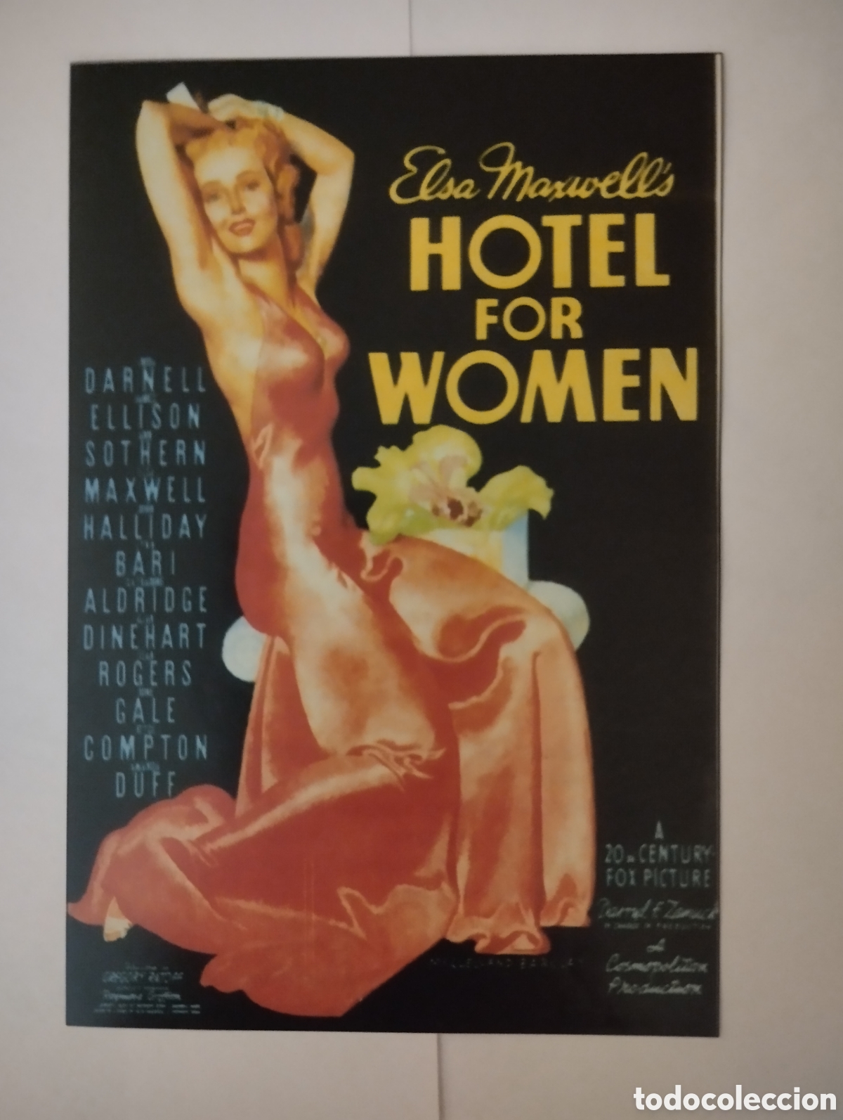 Collectionnisme Cartes &agrave; collectionner anciennes: Minificha N1221 Hotel For Women - 1939 - V.O.