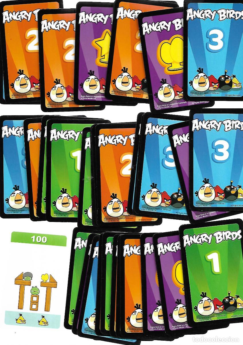 Collectable Antique Stickers: COLECCION DE 39 FICHAS ANGRY BIRDS