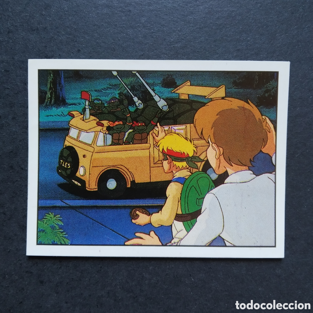 Collectionnisme Cartes &agrave; collectionner anciennes: CROMO - N&deg; 156 - TORTUGAS NINJA / TEENAGE MUTANT HERO TURTLES - PANINI - A&Ntilde;O 1990