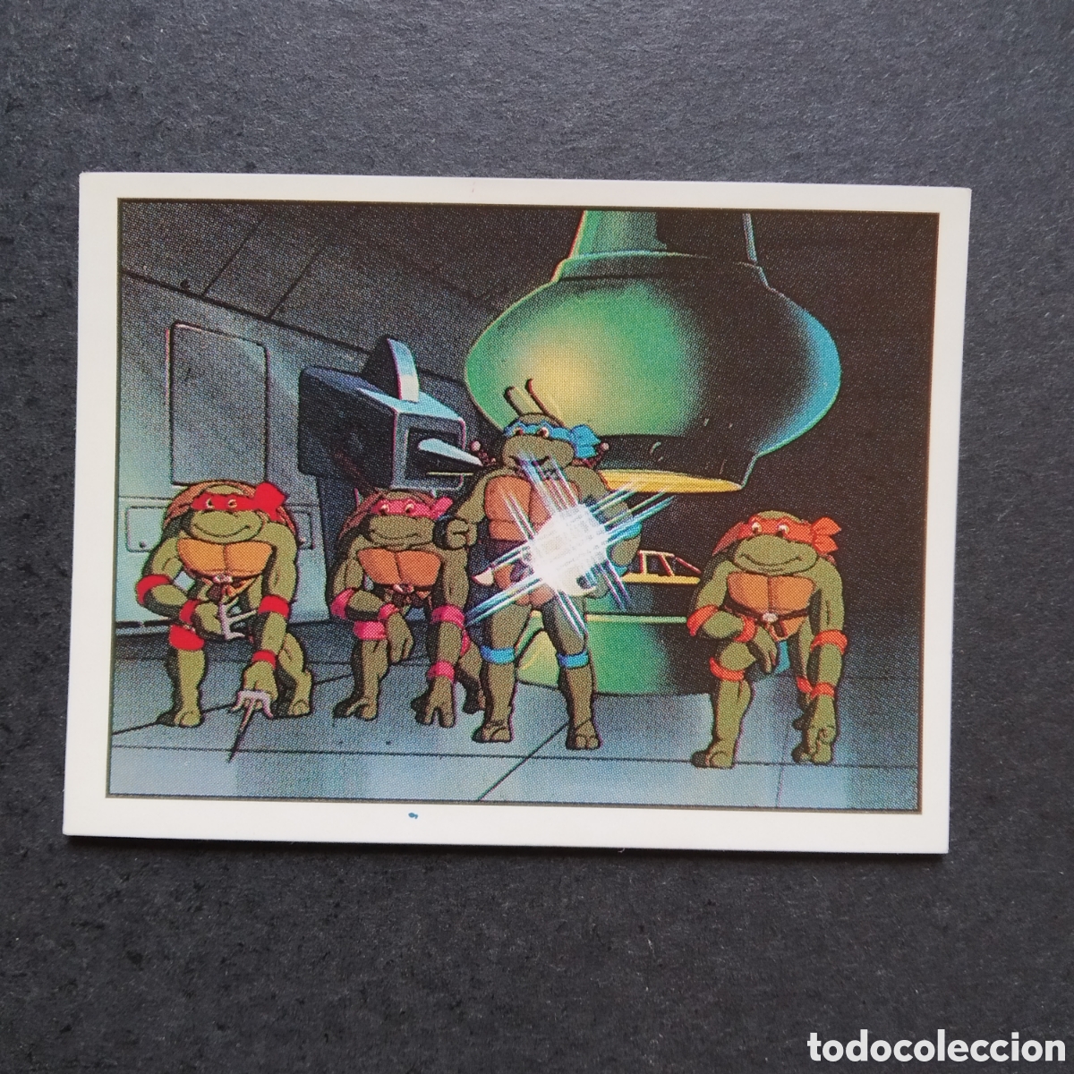 Collectionnisme Cartes &agrave; collectionner anciennes: CROMO - N&deg; 214 - TORTUGAS NINJA / TEENAGE MUTANT HERO TURTLES - PANINI - A&Ntilde;O 1990