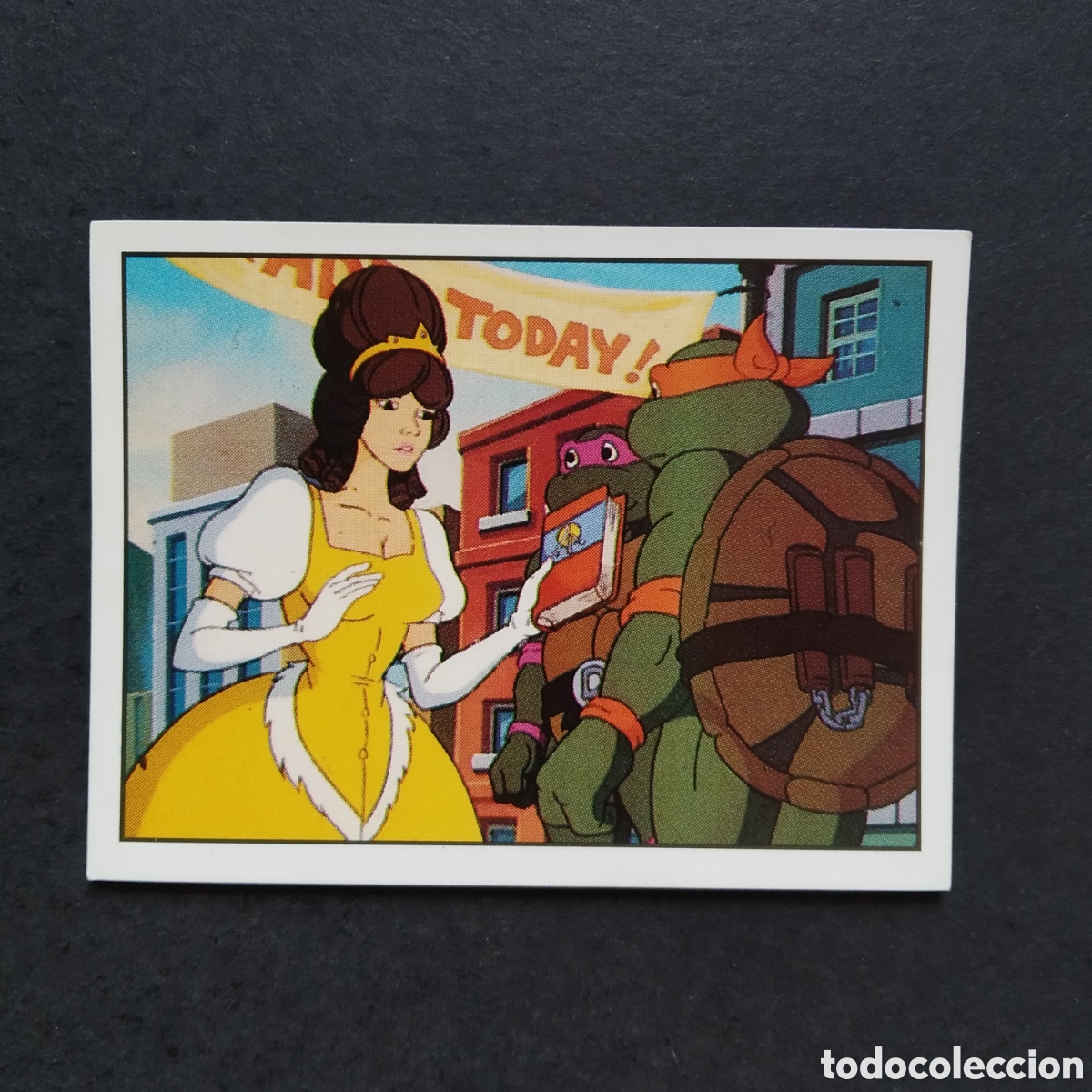 Collectionnisme Cartes &agrave; collectionner anciennes: CROMO - N&deg; 224 - TORTUGAS NINJA / TEENAGE MUTANT HERO TURTLES - PANINI - A&Ntilde;O 1990