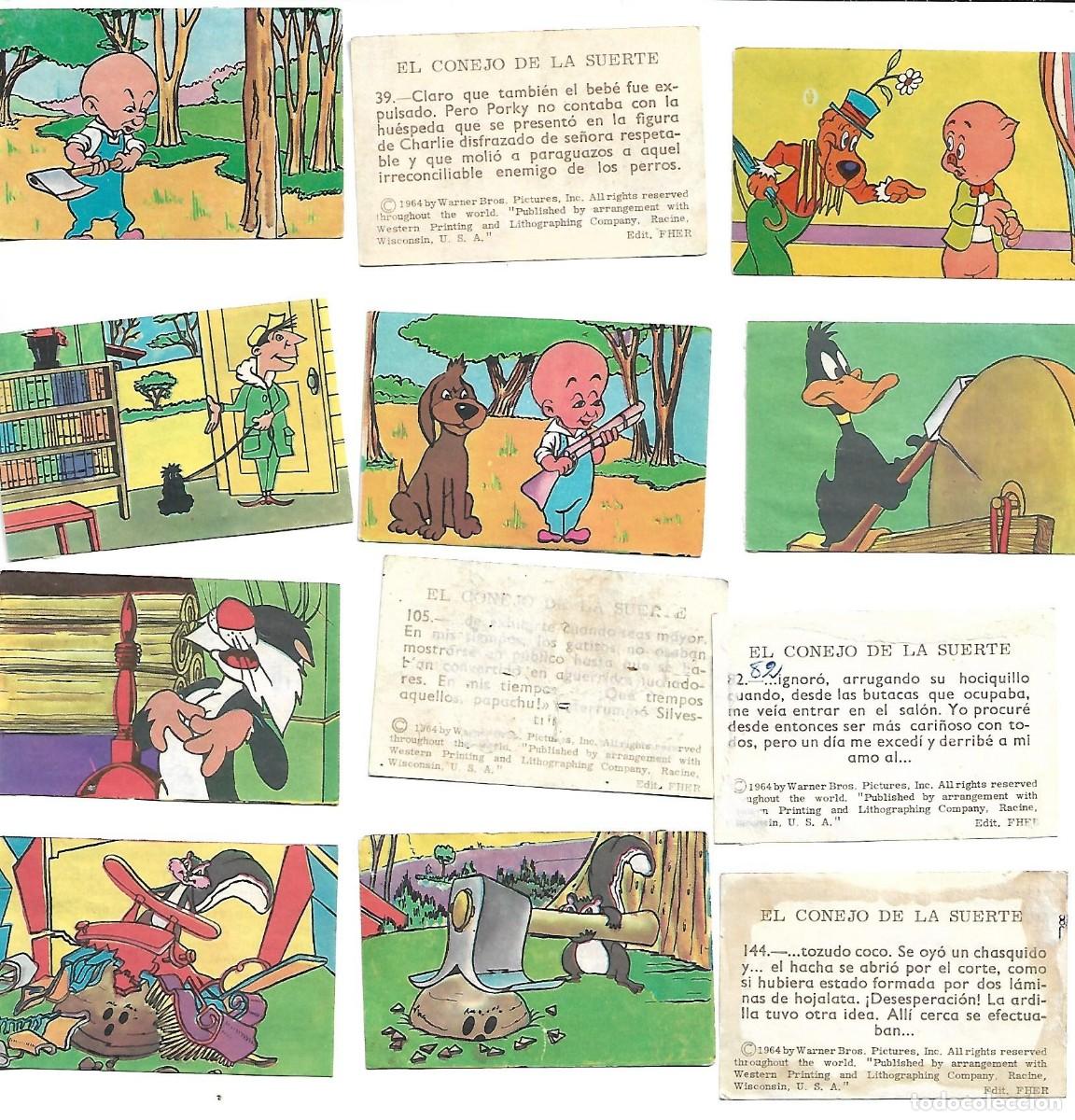 Collezionismo Figurine antiche: EL CONEJO DE LA SUERTE - 40 CROMOS DIFERENTES- SE VENDEN SUELTOS