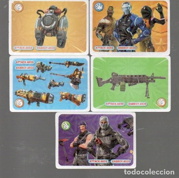 Coleccionismo cromos antiguos: CINCO CROMOS DE CASA FORTNITE DEL N&ordm; ATTACK - 4638 ENERGY :4520