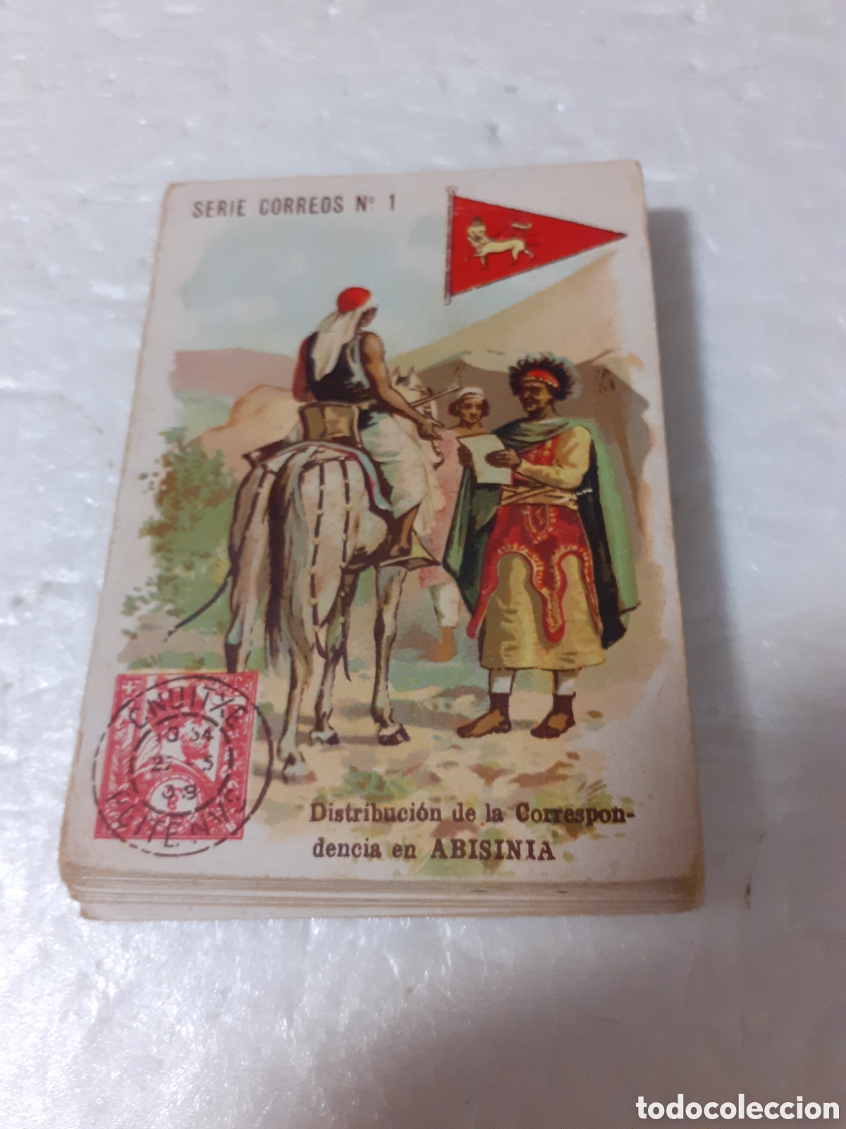 Collectionnisme Cartes &agrave; collectionner anciennes: COLECCION COMPLETA DE 48 CROMOS SERIE CORREOS DEL.MUNDO