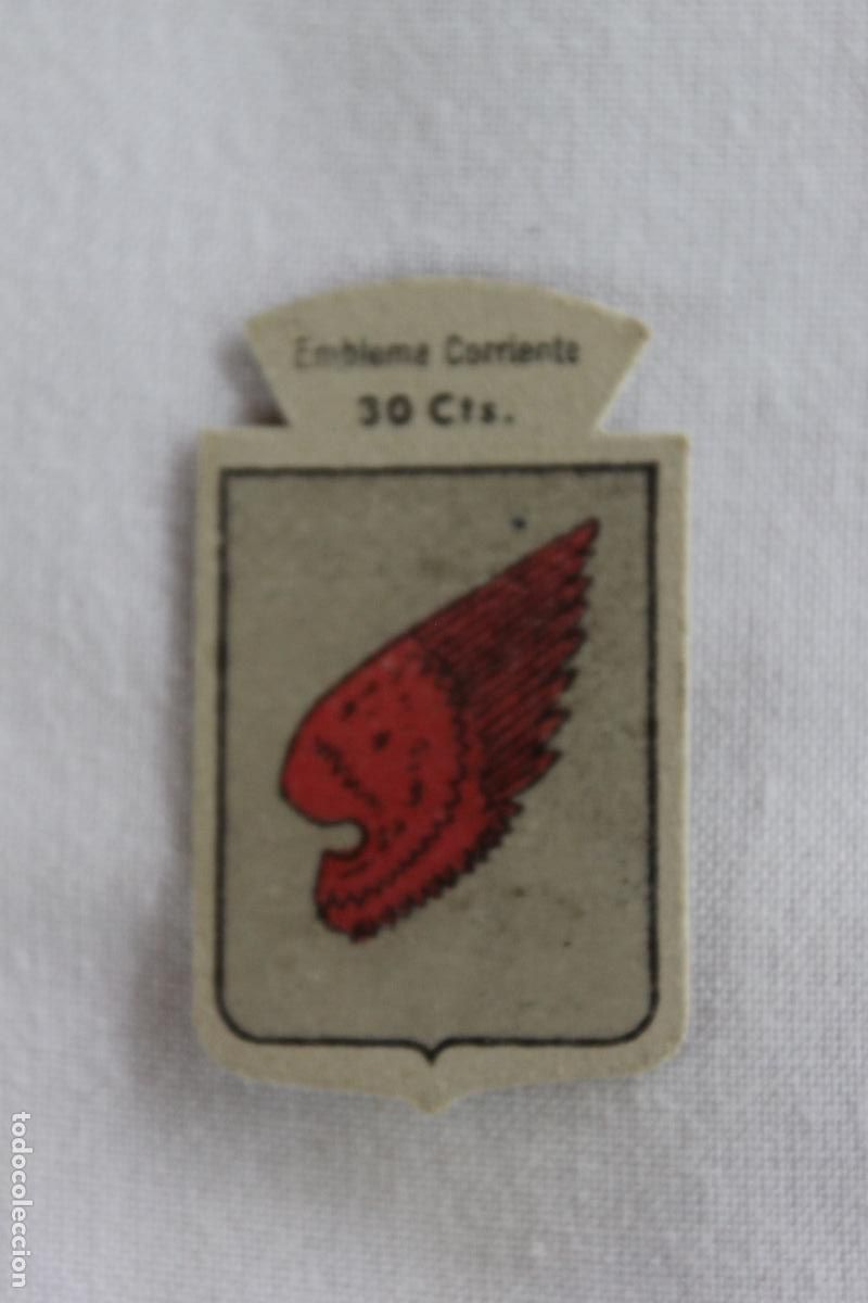 Colecionismo Cromos antigos: EMBLEMA AUXILIO SOCIAL APELLIDO ALEMANY N&ordm; 122