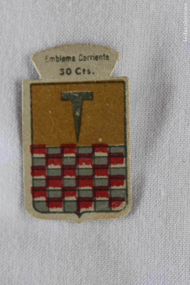 Coleccionismo cromos antiguos: EMBLEMA AUXILIO SOCIAL APELLIDO ESPIN N&ordm; 126