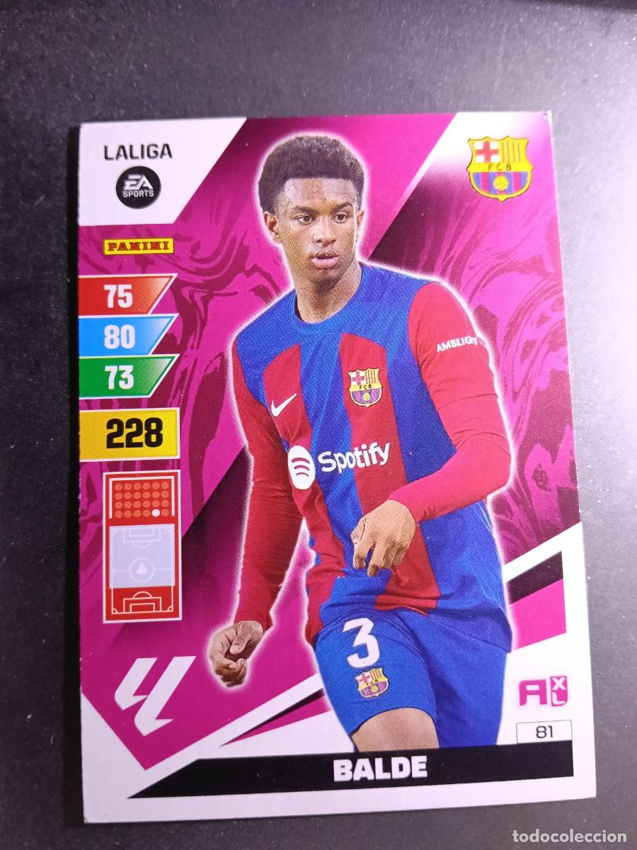 Coleccionismo cromos antiguos: ADRENALYN XL BALDE 81 BARCELONA CROMO LIGA 2023 2024 23 24 PANINI