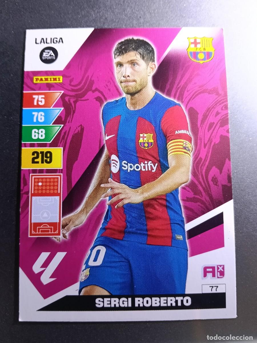 Coleccionismo cromos antiguos: ADRENALYN XL SERGI ROBERTO 77 BARCELONA CROMO LIGA 2023 2024 23 24 PANINI