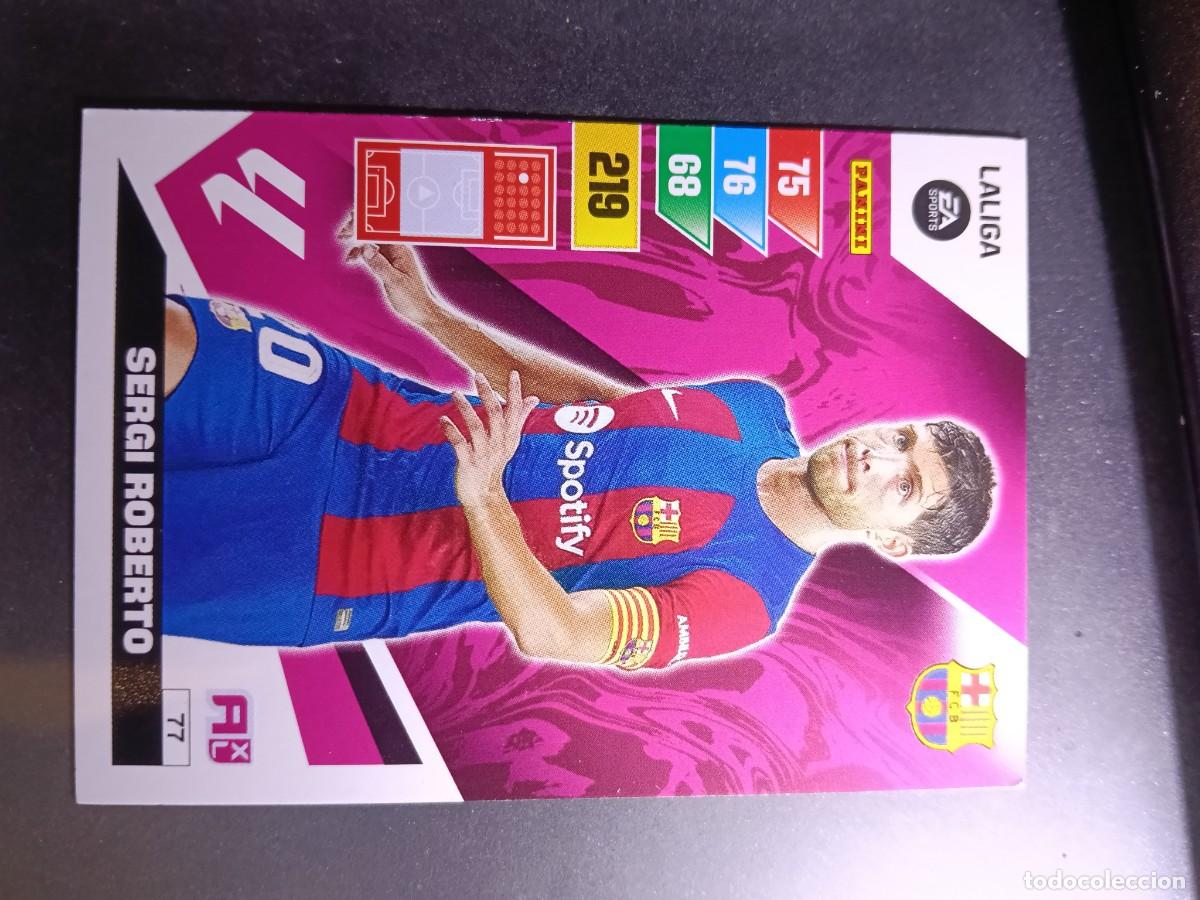 Coleccionismo cromos antiguos: ADRENALYN XL SERGI ROBERTO 77 BARCELONA CROMO LIGA 2023 2024 23 24 PANINI