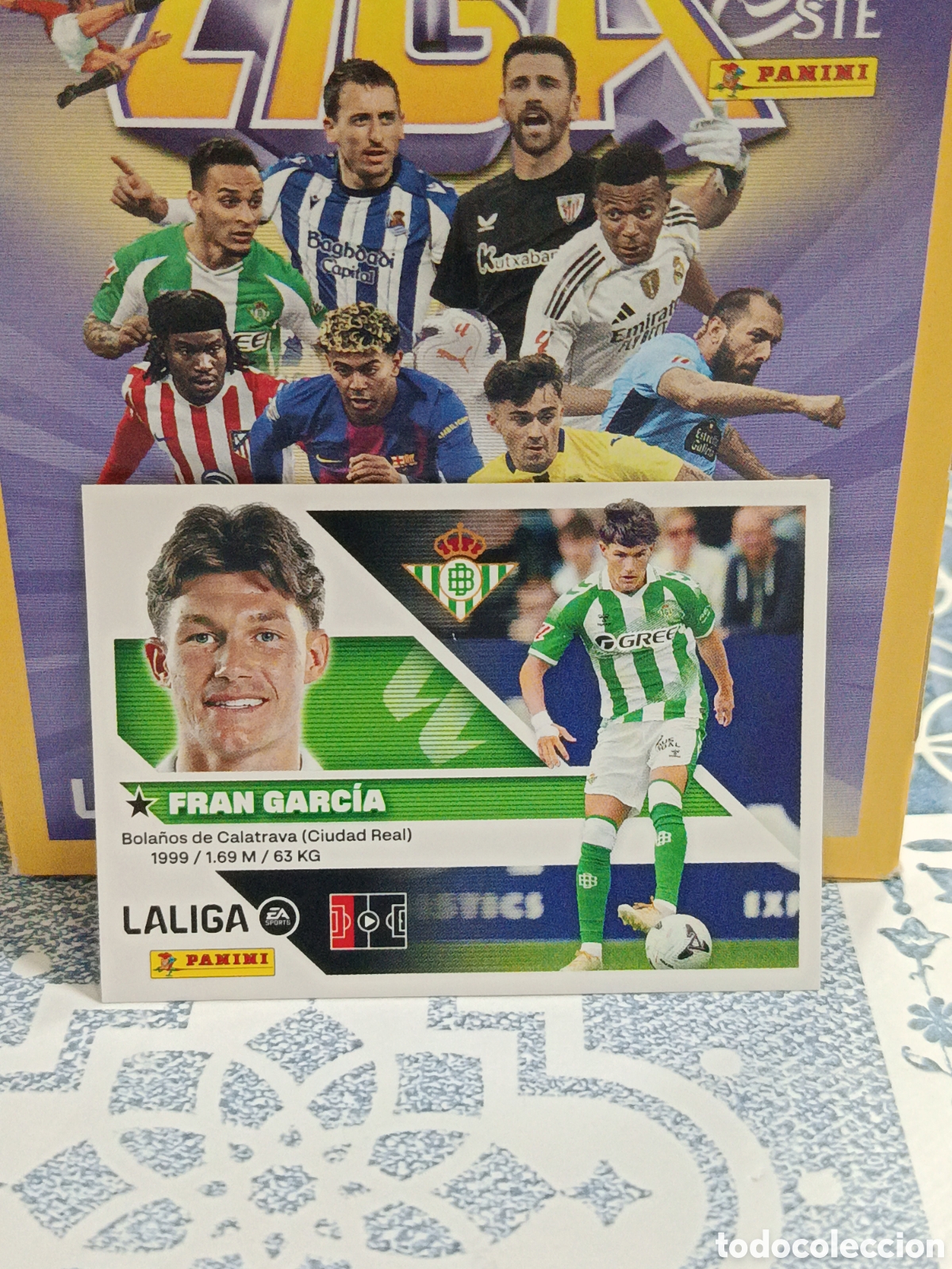 Collezionismo Figurine antiche: FRAN GARCIA REAL BETIS ULTIMOS FICHAJES N&ordm; 6 LIGA ESTE 26 27 2026 2027 PANINI