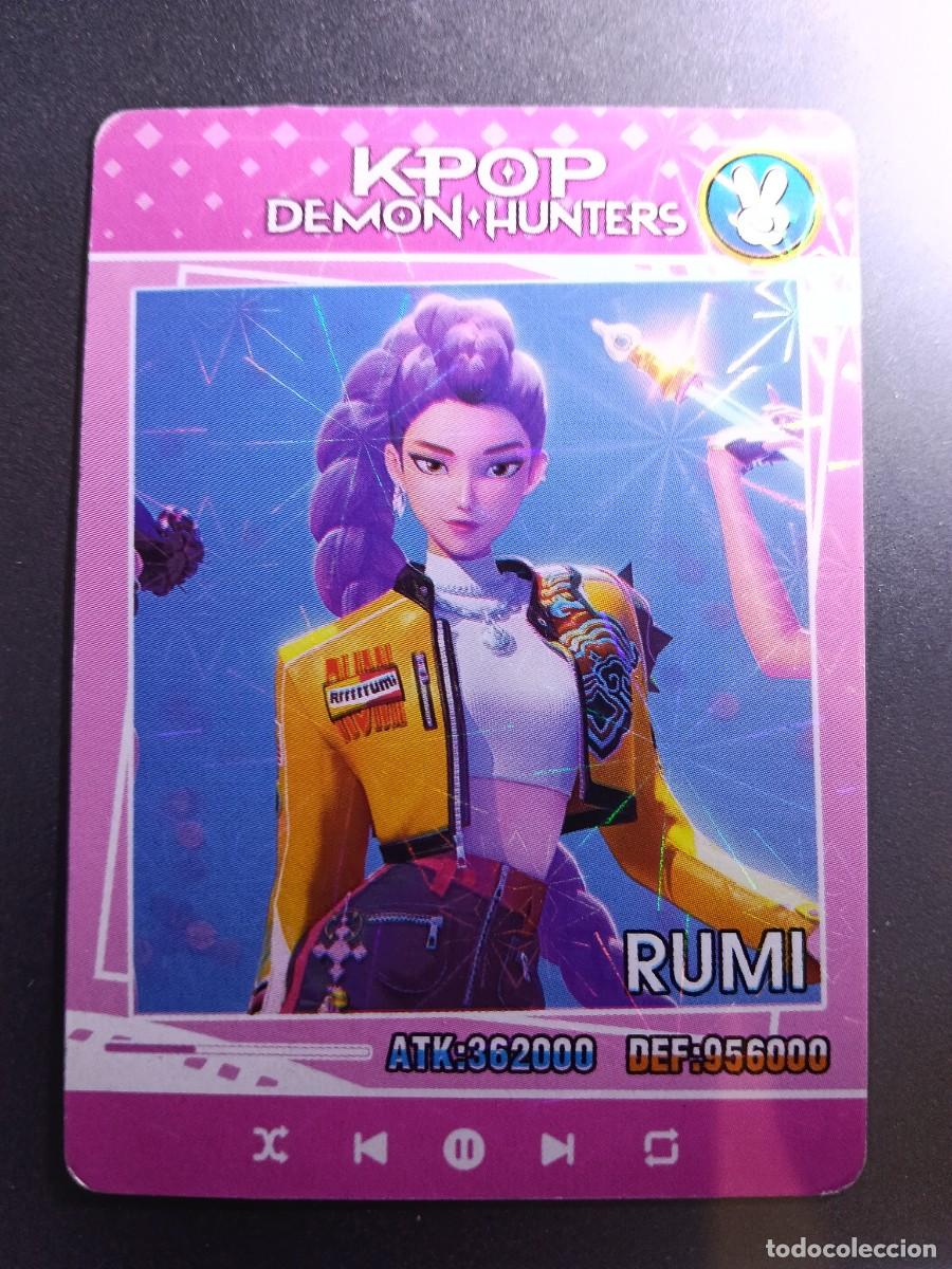 Collectable Antique Stickers: CROMO K-POP DEMON HUNTERS RUMI CARTA ROSA