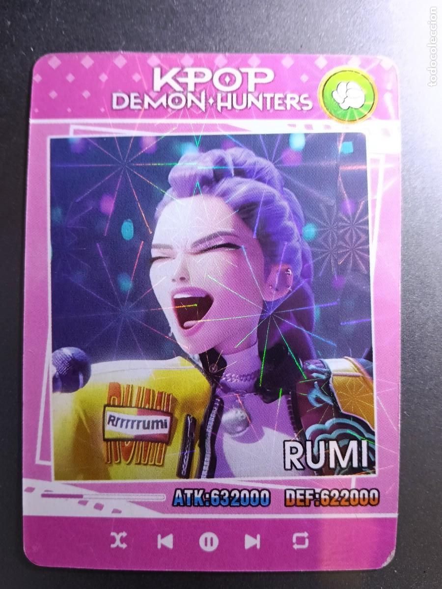 Coleccionismo cromos antiguos: CROMO K-POP DEMON HUNTERS RUMI CARTA ROSA