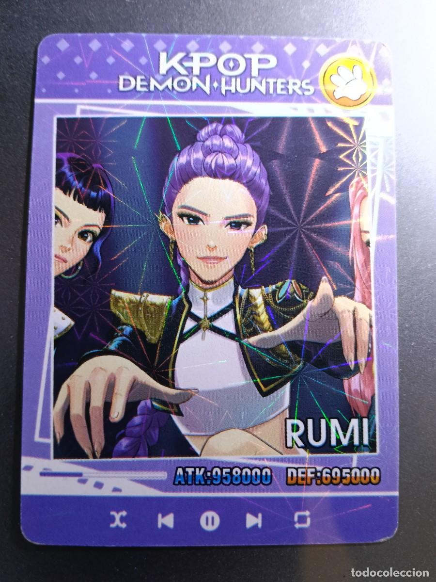 Collectionnisme Cartes &agrave; collectionner anciennes: CROMO K-POP DEMON HUNTERS RUMI CARTA MORADO
