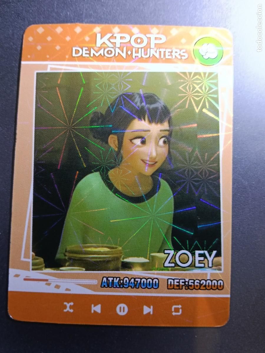 Colecionismo Cromos antigos: CROMO K-POP DEMON HUNTERS ZOEY CARTA NARANJA