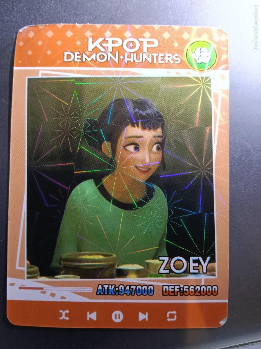 Colecionismo Cromos antigos: CROMO K-POP DEMON HUNTERS ZOEY CARTA NARANJA